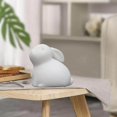 thumbnail image 4 of facefd Ceramic Rabbit Statue Bunny Animal Model Tiny Adorn for Wedding Party Decor 4.6cmx3.5cmx4.7cm, 4 of 8