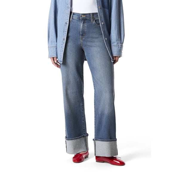 Levi Strauss Signature™ Jean Stovepipe Retroussé Décontracté Vintage pour Femme