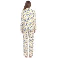 thumbnail image 3 of White Mark Ensemble de Pyjama Citron à Manches Longues, 2 Pcs, Petit TG (Femmes), 3 of 6