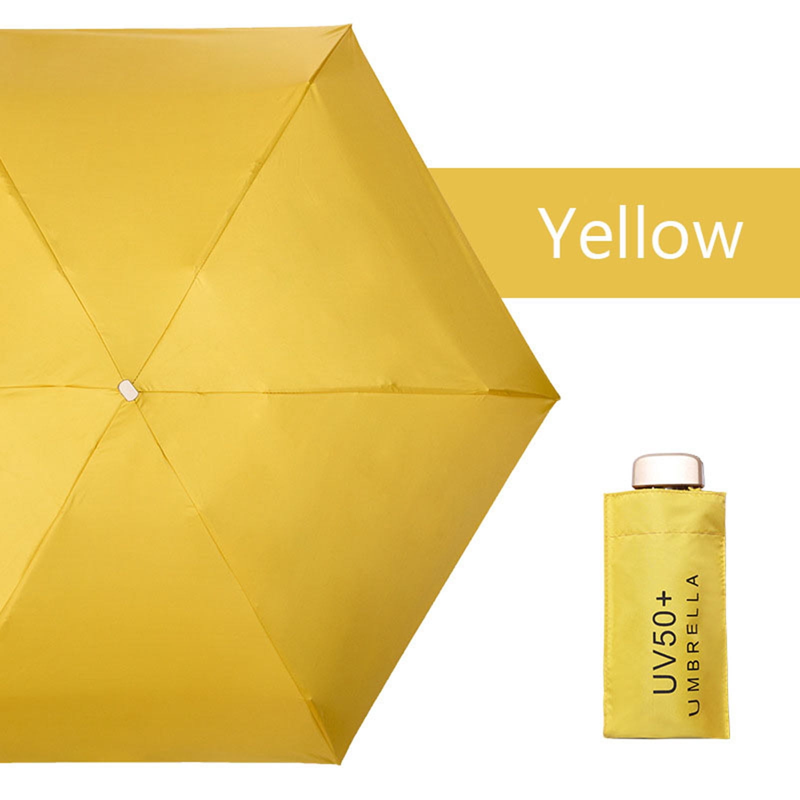 Flat Lightweight Umbrella Parasol Folding Sun Umbrella Mini Umbrella