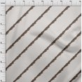 thumbnail image 4 of oneOone Cotton Flex Ivory Fabric Stripe Craft Projects Decor Fabric Printed By The Yard 40 Inch Wide, 4 of 5