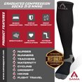 thumbnail image 4 of 2 pairs Womens & Mens Compression Socks 20-30 mmhg SAMA DILIGENCE, 4 of 7