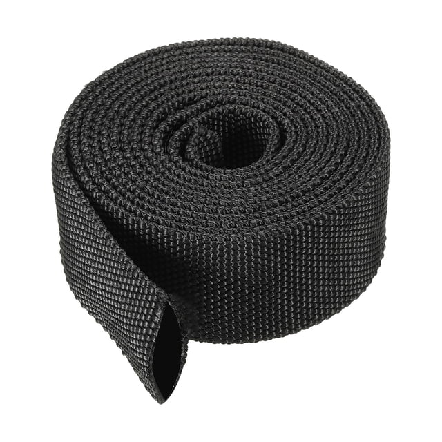 Unique Bargains 1.4' ID 6.5FT Nylon Protective Hose Sleeve, Cable Cover Sheath Protection, Black