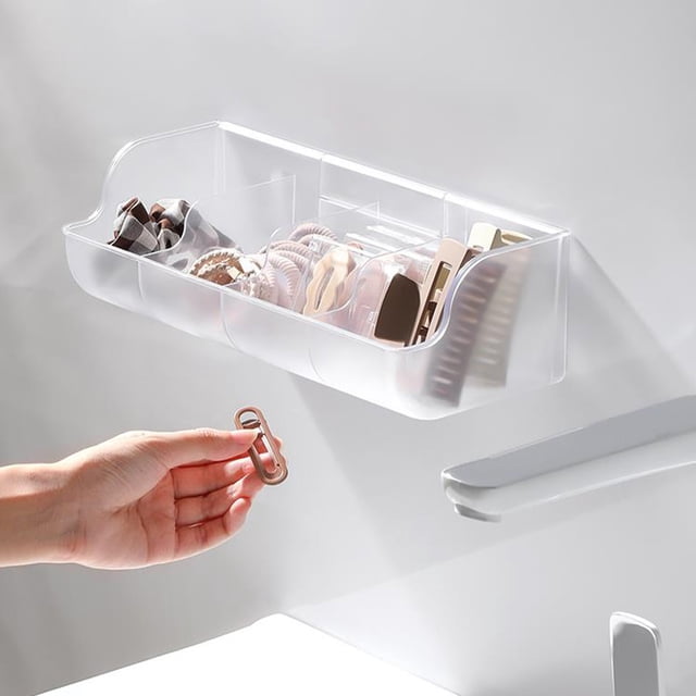 TACILIP Kitchen and Bathroom Storage Box Sundries Punch Frees Wall Mounted Storage Box Cabinet Door Storage Box Wall Mounted Storage Box, Organization and Storage