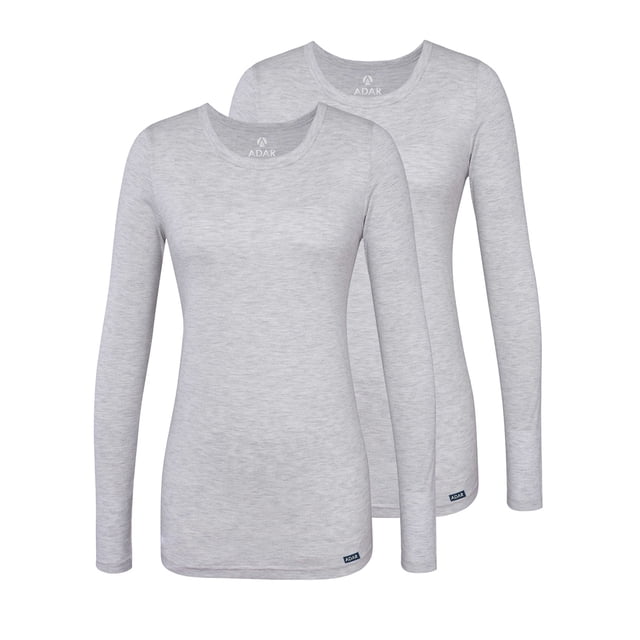 Adar Underscrubs for Women 2 Pack - Long Sleeve Underscrub Comfort Tee