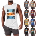 thumbnail image 1 of JDQJBZ Mens Sleeveless Undershirts Summer Solid Color Knit Crew Neck Sleeveless Tops Stretchy, 1 of 5