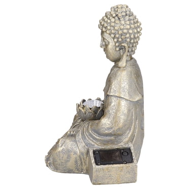 Cergrey Zen Buddha Statue,Home Buddha Garden Light Solar Powered Zen Buddha Garden Statue For Yard Garden Patio Deck,Home Buddha Garden Light