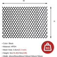 thumbnail image 3 of Black plastic mesh, 7.6 cm holes, flexible balcony privacy screen system, 1.5 x 5 m, 5/10/15/20/25/30/50 m, extra long garden net, 3 of 5