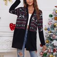 thumbnail image 2 of Cardigan à Manches Longues pour Femmes Tombant Cardigan Ouvert devant avec Poches Casual Duster Pull Cardigan Léger, 2 of 5