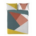 thumbnail image 1 of Gouchee Home Albers Geometric King 3-Piece Duvet Cover Set – Modern Cotton Percale Bedding, Reversible & OEKO-TEX® Certified, 1 of 2