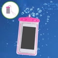 thumbnail image 1 of Fridja Waterproof Phone Pouch, Clear Screen Floatable Waterproof Phone Pouch, Universal Waterproof Cell Phone Case, Underwater Photography for Swimming, Rafting, Diving, 8.07×4.13in, Pink, 1 of 6