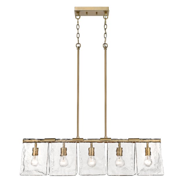 Golden Lighting - Serenity - 5 Light Linear Pendant-10.38 Inches Tall and 37.88