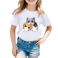 thumbnail image 1 of Girls Ruffle Long Sleeve Shirt Long Sleeve Thermal Shirt Girls 2t Girls Cat Top Kids Long Sleeve Tops Packs Shorts for Girls Size 6 Cat And Tops Girls 2t Long Sleeve Shirts Girls, 1 of 3