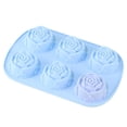 thumbnail image 2 of Silicone Soap Molds  6 Cavities Different Flower Shapes Rose Flower Silicone Mold  Perfect Making For Soap, 2 of 7