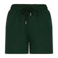 thumbnail image 4 of AherBiu Womens Sweatshorts Wide Leg Elastic Drawstring High Waisted Loungewear Joggers Summer Shorts, 4 of 7
