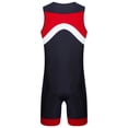 thumbnail image 3 of Sxiwei Men's Sun Protection Jumpsuit Sleeveless Rash Guard Zipper Bodysuit Swimwear Surfing Bathing Red XL, 3 of 7