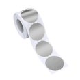 thumbnail image 1 of GUOOL Certificate Paper Reward Stickers 50mm for Award DIY Decoration Certificates Silver, 1 of 9