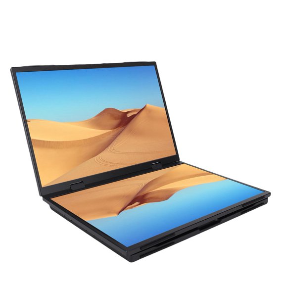 Dual Screen Travel Display, 300 Nits Brightness  SRGB 14in Built in Speaker Travel Extended Computer Display  for Laptops