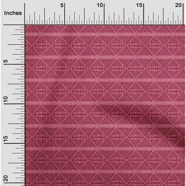 oneOone Cotton Flex Fabric Geometric Block Print Fabric By The Yard 40 Inch Wide