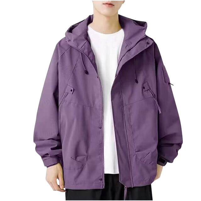 Pisexur Windbreaker Jacket Men's Spring And Charge Coat Thin Outdoor Mountaineering And Riding Windproof Work Coat Hiking Jacket Men Rain Coat Mens Jacket