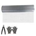 thumbnail image 1 of Yharnamite Galvanized Wire Mesh, 40cm x 6m, Garden Fence, Chicken Wire, Poultry Netting, DIY Projects, Silver, Stainless Steel, 1 of 7