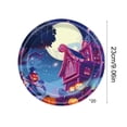 thumbnail image 3 of SLYNSHome 20Pcs Halloween 9 inch Plate Tableware,Disposable Paper Plates for Party Decorations Supplies, 3 of 6