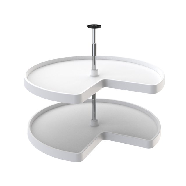 Rev-A-Shelf 3472 32" Polymer Kidney 2-Shelf Lazy Susan (Certified Refurbished)