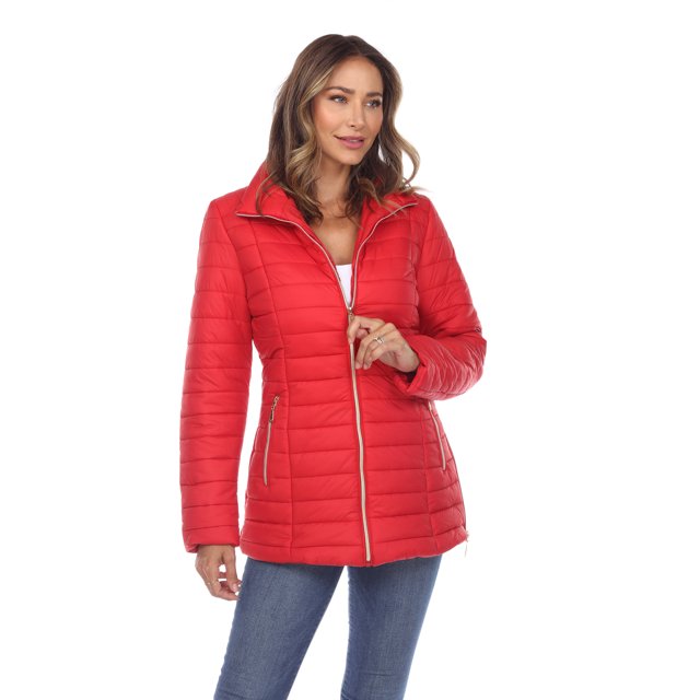 White Mark Manteau Matelassé pour Femme