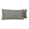 thumbnail image 2 of Vargottam Indoor/Outdoor Polyester Fabric Lumbar Pillow With Insert, All-Weather Waterproof Decorative Throw Pillow for Patio Furniture-Set of 2 - Gray, 2 of 7