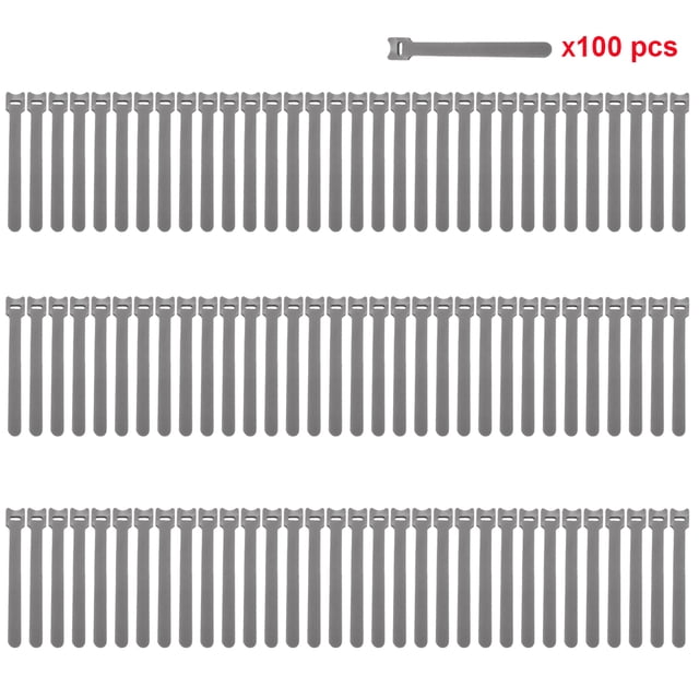 100 Pcs Attaches-Câbles, Sangles de Fixation Réutilisables Attaches-Câbles
