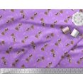 thumbnail image 3 of Soimoi Poly Georgette Fabric Star,Knife & Circus Dog Cartoon Printed Fabric 1 Yard 42 Inch Wide, 3 of 3