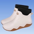 thumbnail image 3 of Ankle Rain Boots, Unisex Couple's Casual Rubber Shoes with Letter Design, 3 of 5