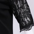 thumbnail image 5 of Jsaierl Robes de Noël pour Femmes 2024 Élégantes Décontractées à Manches Courtes Robe en Dentelle Robe de Fête des Fêtes Cocktail Robe à Volants, 5 of 5