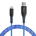 thumbnail image 1 of 1M/3.3ft USB A TO Type C Flowing Charging Cable Data Cable Fast Charging Cable for Phones & Tablets Charging (Blue), 1 of 10