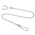 thumbnail image 1 of Uxcell 9.84" Toilet Handle Lever Flush Replacement Ball Flappers Chain  Stainless Steel Silver Tone 3 Pcs, 1 of 6