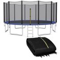 thumbnail image 1 of Gymax 16FT Trampoline Safety Net Replacement Protection Enclosure Net for 12 Poles, 1 of 10
