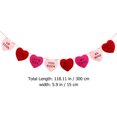 thumbnail image 2 of Romantic Decorations 1Pc Felt Heart Shaped Hanging Banner for Valentine's Day, 2 of 8