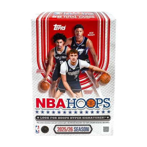 2025–26 Topps Hoops Basketball Trading Cards Blaster Box