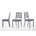 thumbnail image 2 of Aerys Tommy Solid wood Dining Table Set with 4 Dining Chairs in Grey, 2 of 2