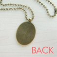 thumbnail image 2 of Pakistan National Flag Text Insignia Necklace Vintage Chain Bead Pendant Jewelry Collection, 2 of 3