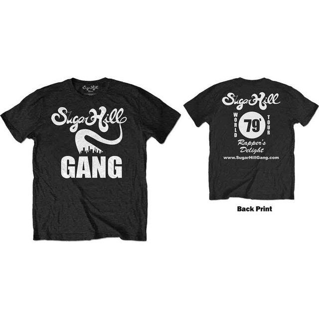 The Sugar Hill Gang Unisex T-Shirt Rappers Delight Tour (Back Print)