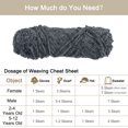 thumbnail image 4 of Unique Bargains Fil Chenille en Polyester Gris Foncé, 3 Écheveaux, 4 of 7