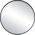 thumbnail image 1 of hometrends Round Mirror, 27 inch diameter mirror black, 1 of 4