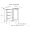 thumbnail image 5 of Pemberly Row Armoire de Rangement en Bois Massif de Style Mi-Siècle, Brun Hickory, 5 of 5