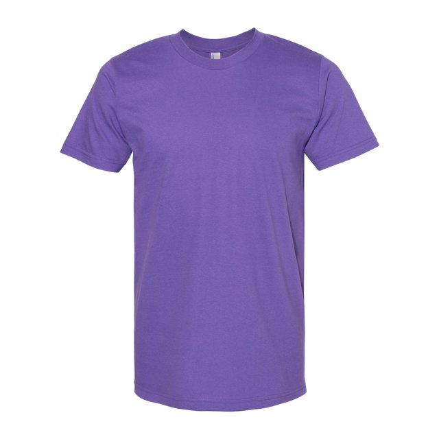 American Apparel T-Shirt en Jersey Fin, L, Violet