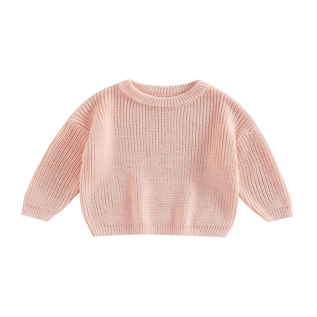 Chandails à Col pour Bébé Manches Longues Pulls Tricotés Amples