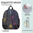 thumbnail image 4 of Bright Floral Students Backpack - Vintage Tropical Flower and Leaves Pattern with Durable Construction, Comfortable Dual Shoulder Support for School Use, 4 of 6