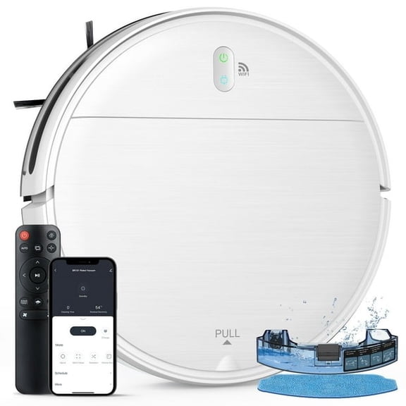 Aspirateur Robot 2 en 1 et Vadrouille Remis à Neuf Onson BR151, Blanc