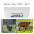 thumbnail image 3 of Haofy Large Chicken Feeder Trough with Clips Hanging Chicken Feeder Trough, Feeding Duck Goose Goat Sheep Dog for Livestock Feeding Container Waterer Bucket, 3 of 8
