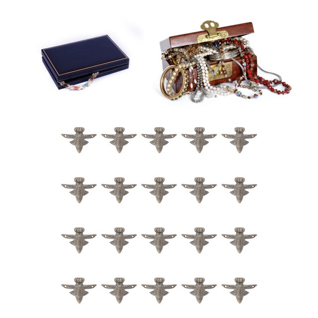 Feet 20 Set Antique Wood Box Feet Legs Jewelry Chest Storage Box Feet Leg Corner Protector For Furniture Hardware Small Size